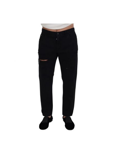Slim fit skinny jeans ausgestellt Dolce & Gabbana schwarz