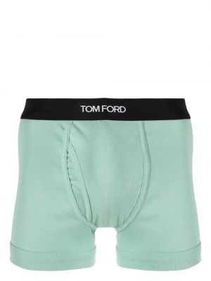 Памучни боксерки Tom Ford зелено