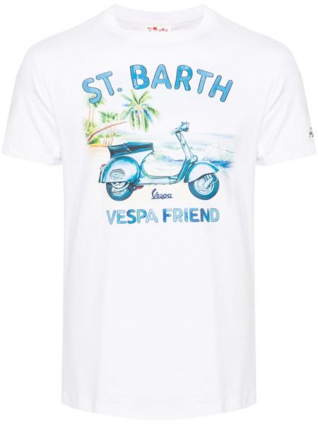 Pamučna majica Mc2 Saint Barth bijela