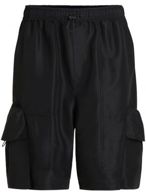 Shorts cargo avec applique Karl Lagerfeld Jeans noir