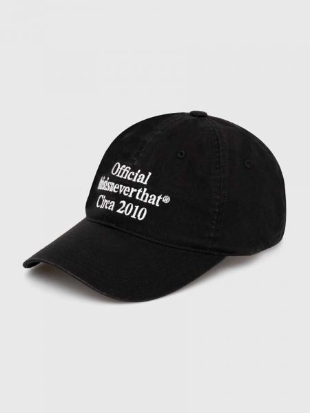 Βαμβακερό καπέλο Thisisneverthat μαύρο