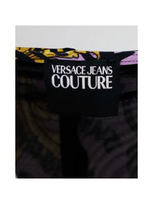 Vestido midi con estampado Versace Jeans Couture violeta