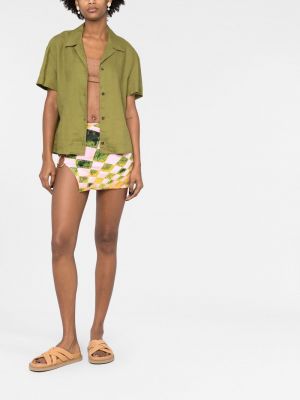 Mini sukně s potiskem s abstraktním vzorem Louisa Ballou
