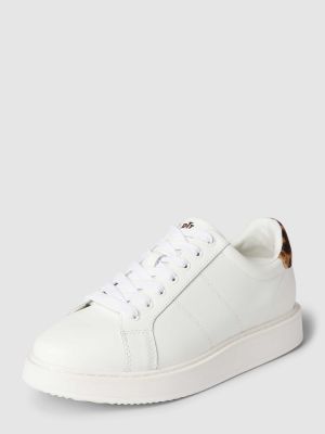 Białe sneakersy z nadrukiem Lauren Ralph Lauren