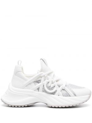 Δερμάτινα sneakers Pinko λευκό