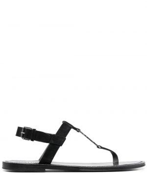 Sandale ohne absatz Saint Laurent schwarz