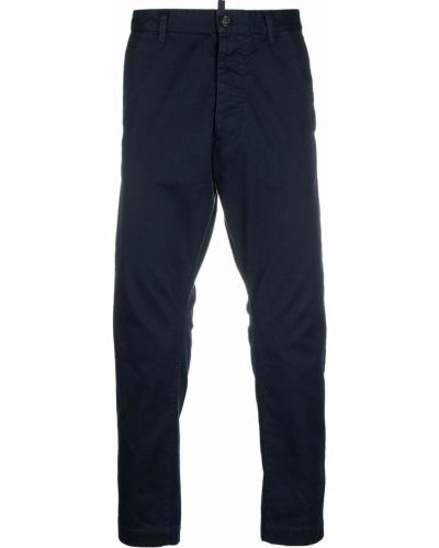 Pantalones chinos con estampado Dsquared2 azul