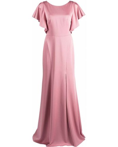 Vestido de noche manga corta Marchesa Notte Bridesmaids rosa