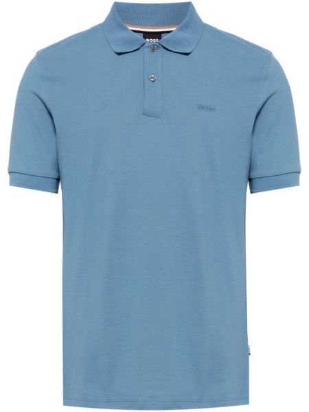 Poloshirt aus baumwoll Boss blau