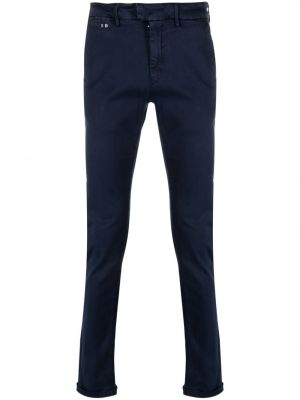 Παντελόνι chino με χαμηλή μέση σε στενή γραμμή Sartoria Tramarossa μπλε