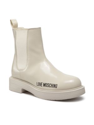 Chelsea boots Love Moschino beige