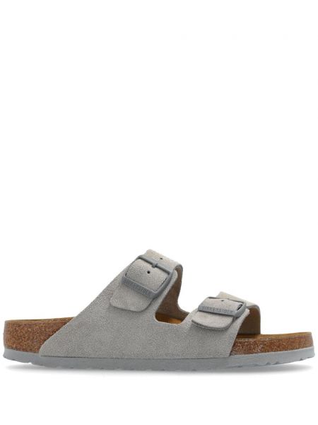 Ruskind sandaler Birkenstock grå