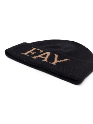 Jacquard mütze Fay schwarz
