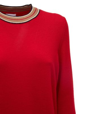Кашмирен пуловер Burberry червено