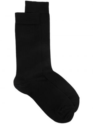 Čarape s printom Sunspel crna