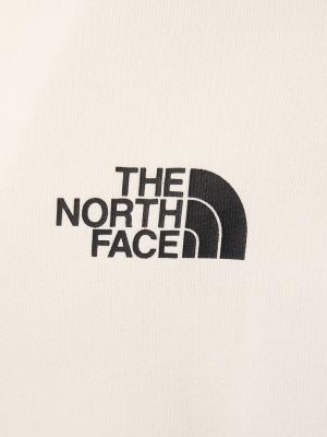 Памучен суичър с качулка The North Face кафяво