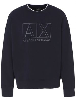 Raštuotas medvilninis džemperis Armani Exchange