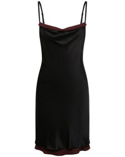 Платье из вискозы Acne Studios, черное