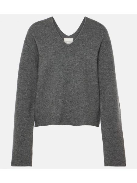 Кашмирен пуловер Lisa Yang сиво