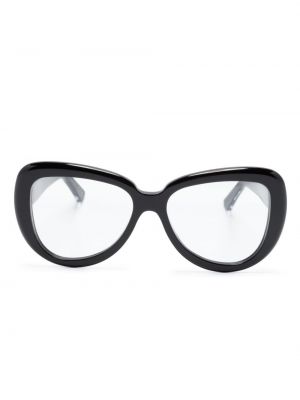 Oversize saulesbrilles Marni Eyewear melns