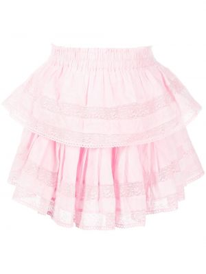 Mini skjørt Loveshackfancy rosa