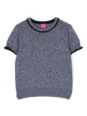 Kashmir t-shirt for piger Cashmere In Love Kids blå