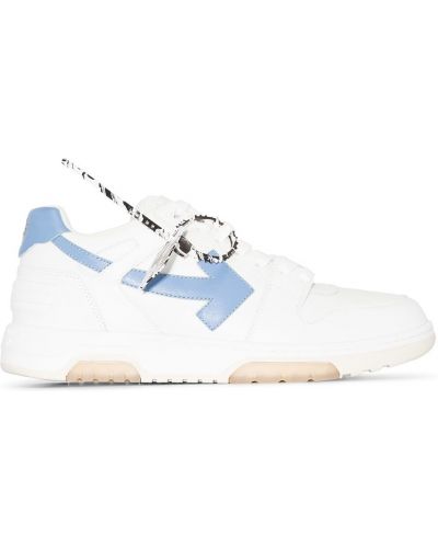 Virksomhet lær sneakers Off-white hvit