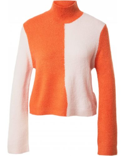 Pletený priliehavý sveter s dlhými rukávmi Hailys - biela