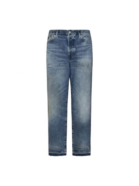 Retro straight jeans aus baumwoll Ralph Lauren blau