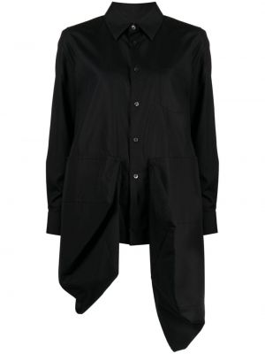 Asymetrická bavlněná košile Comme Des Garçons černá