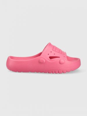 Papuci cu platformă Tommy Jeans roz