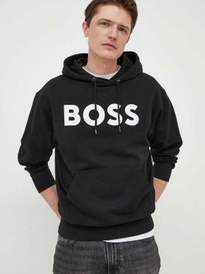 Pamučna hoodie s kapuljačom Boss Orange