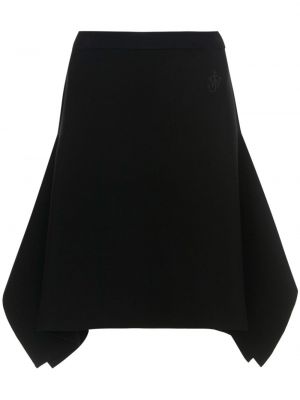 Černé asymetrické midi sukně Jw Anderson