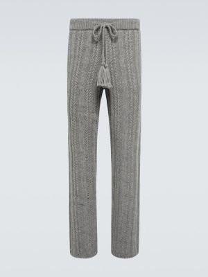 Pantaloni tuta di lana Alanui grigio
