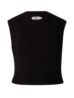 Къс пуловер Moss Copenhagen черно
