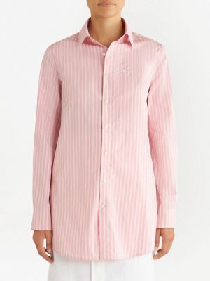 Gestreifte hemd mit stickerei Etro pink