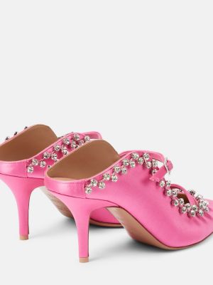 Mules di raso Malone Souliers rosa