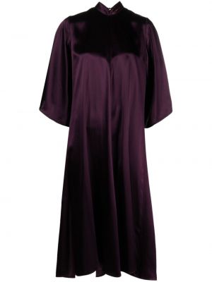 Midi suknele satininis Forte_forte violetinė