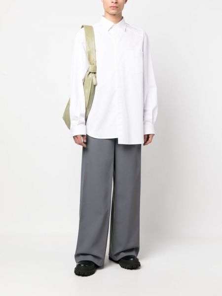 Asymetrická bavlněná košile Loewe bílá