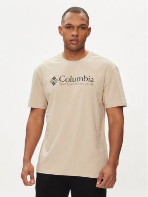 Marškinėliai Columbia ruda