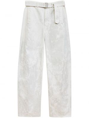 Puuvillased püksid Lemaire valge