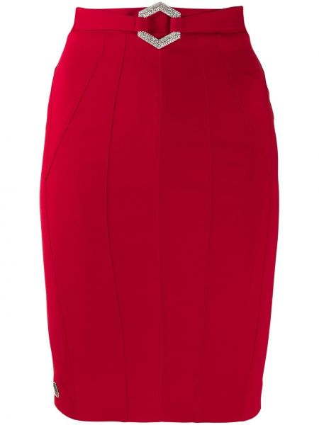 Falda ajustada Philipp Plein rojo