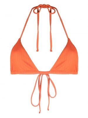Protáhnout se top z nylonu s potiskem Frankies Bikinis - oranžová
