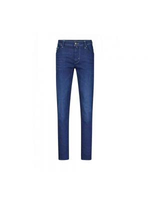 Slim fit skinny jeans mit reißverschluss Tramarossa blau