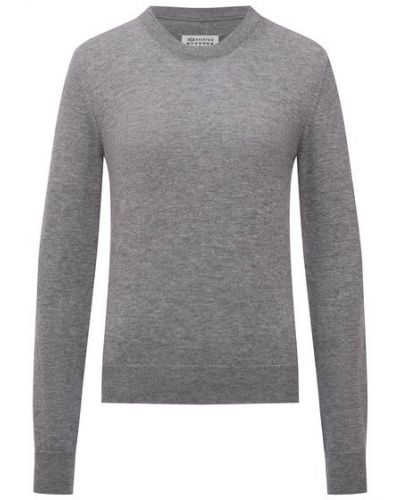 Шерстяной пуловер Maison Margiela, серый