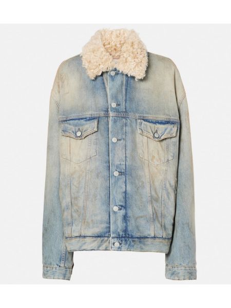 Denimjakke Acne Studios blå