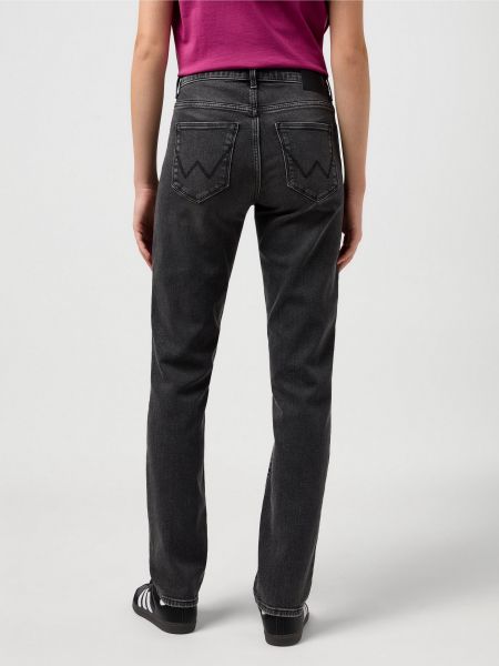 Бавовняні прямі джинси Wrangler чорні