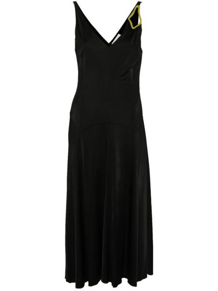 Коктейлна рокля Lanvin черно