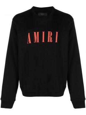 Rund hals trykt sweatshirt Amiri svart