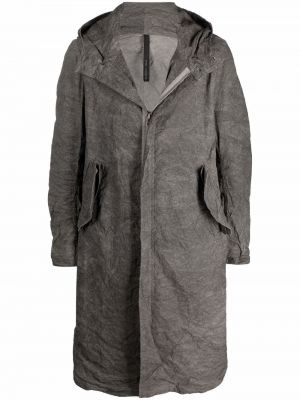 Abrigo con capucha Poème Bohémien gris